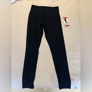 Woman’s Black High-Waisted Double-Knit Leggings